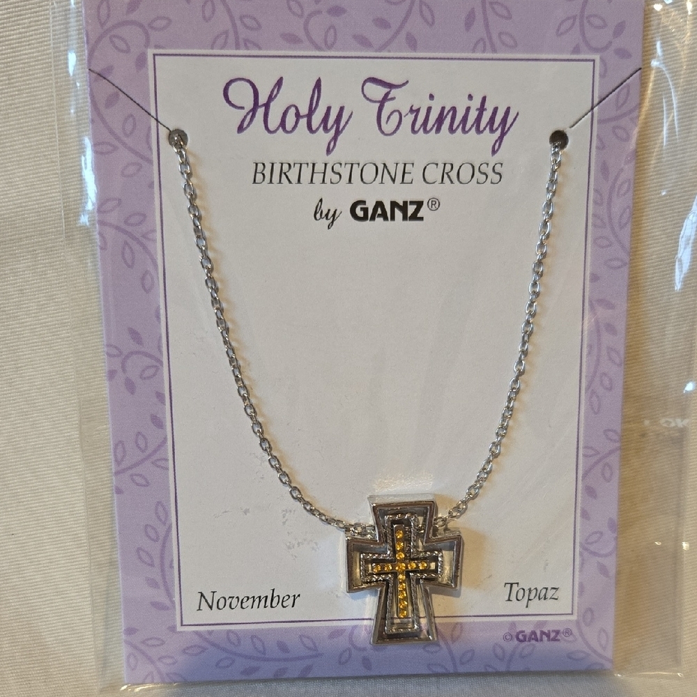 Ganz Holy Trinity Birthstone Necklace-November One Size 7$
